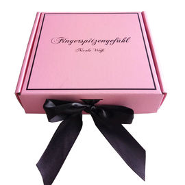 Trung Quốc Pink Ribbon Closure Tấm hộp quà tặng cho cô gái ăn mặc / phần mở rộng tóc nhà máy sản xuất
