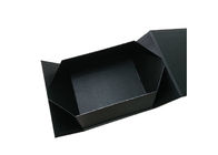 Có thể tái chế màu đen gói gấp hộp quà tặng giấy cho quần áo hoặc giày bao bì nhà cung cấp