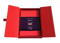 Cap Top Red Book hình Box, Magnetic Flap Box Với 2cm chiều rộng Satin Tape nhà cung cấp