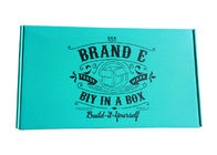 In hộp quà tặng giấy màu xanh Ribbon / Foam chèn cho bao bì giày nhà cung cấp
