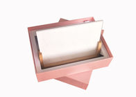 Thanh lịch màu hồng nắp và hộp cơ sở, kích thước tùy chỉnh các tông hộp quà tặng cho album nhà cung cấp