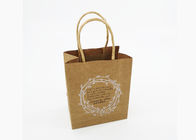 Brown Craft Giấy mua sắm túi in mờ cán bề mặt cho bao bì trang sức nhà cung cấp