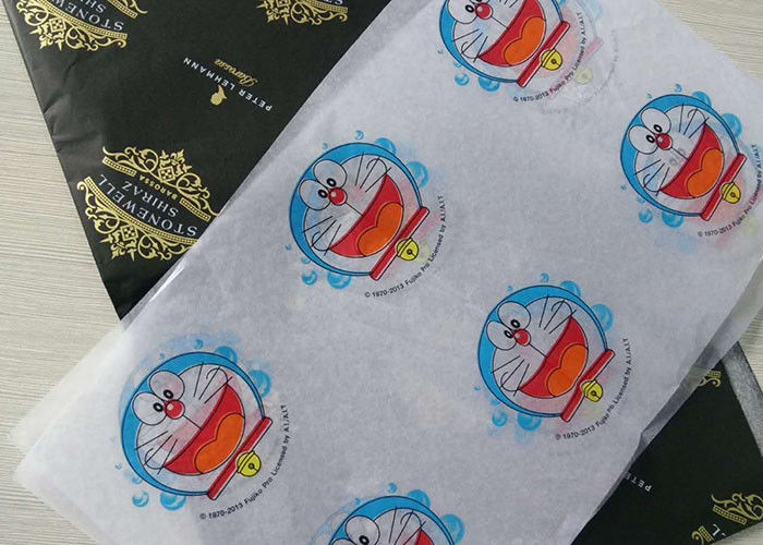 Giấy gói giấy lụa ẩm bằng chứng với hình ảnh hoạt hình in mẫu nhà cung cấp