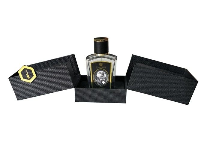 Hộp quà tặng 2 hộp đựng nước hoa kết cấu màu đen mở được tùy chỉnh bằng EVA Insert nhà cung cấp
